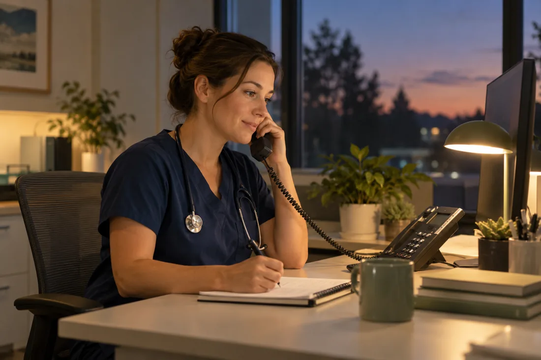 Keep the front door open after the clinic closes
